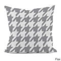 Bright Geometric Houndstooth 16X16 Inch Decorative Pillow