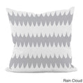 Bright Scalloped Stripe 16X16 Inch Decorative Pillow