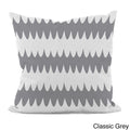 Bright Scalloped Stripe 18X18 Inch Decorative Pillow