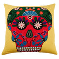 Bright Sugar Skull Design Pillow.