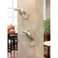 Bright Textured Nickel Lizard Figurine