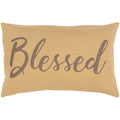 Brighton Neutral Blessed 13X20 Inch Down Or Poly Lumbar Throw Pillow