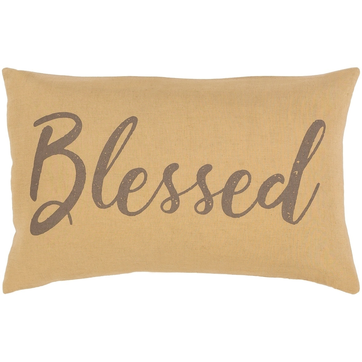 Brighton Neutral Blessed 13X20 Inch Down Or Poly Lumbar Throw Pillow