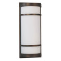 Brio 18 Inch Oil Rubbed Bronze Led Wall Sconce White Shade