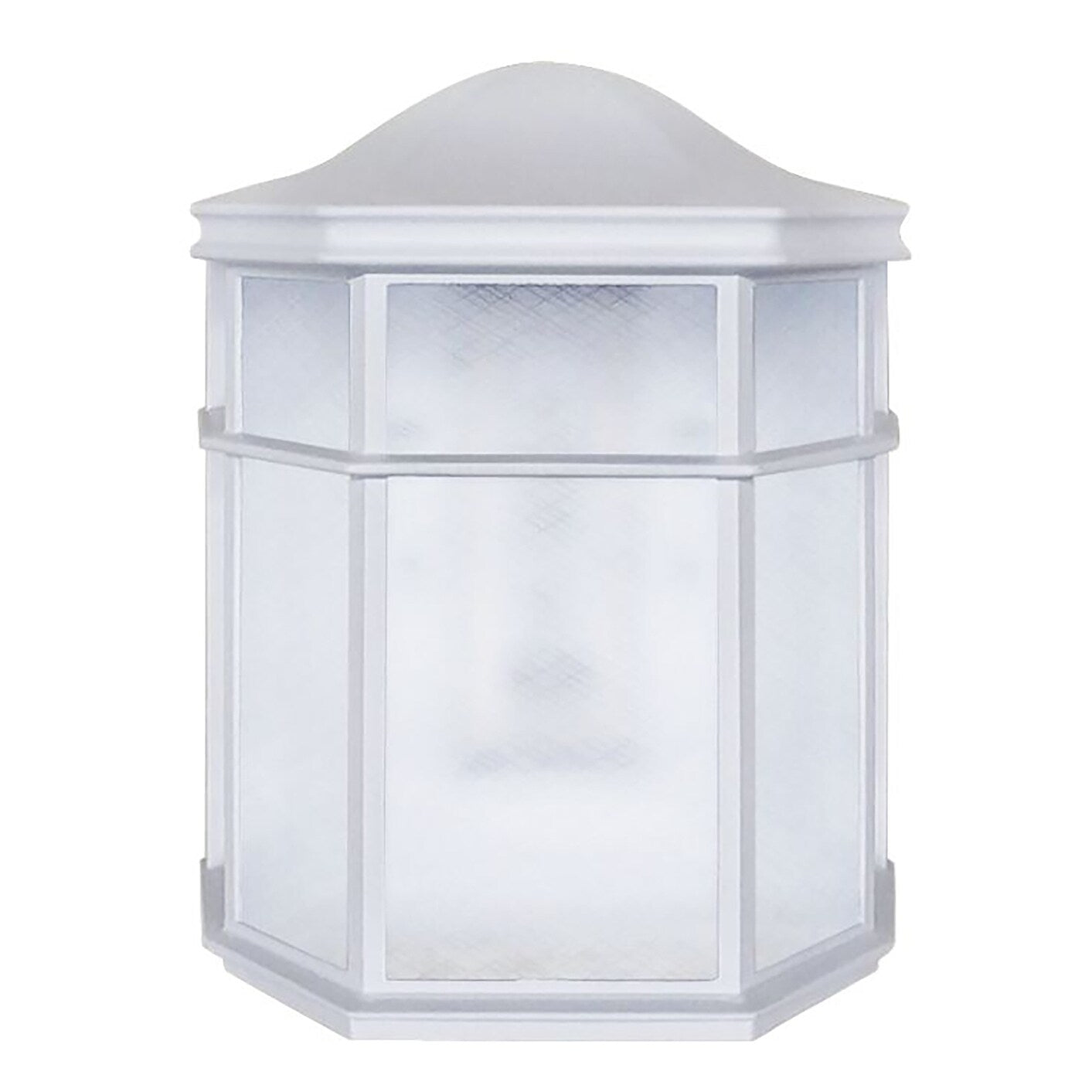 Afx Bristol 1 Light White Led Outdoor Sconce Frosted Polycarbonate Shade