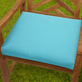 Bristol 19 Inch Indoor Outdoor Aruba Blue Chair Cushion With Sunbrella Fabric