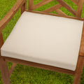 Bristol 19 Inch Indoor Outdoor Beige Chair Cushion With Sunbrella Fabric
