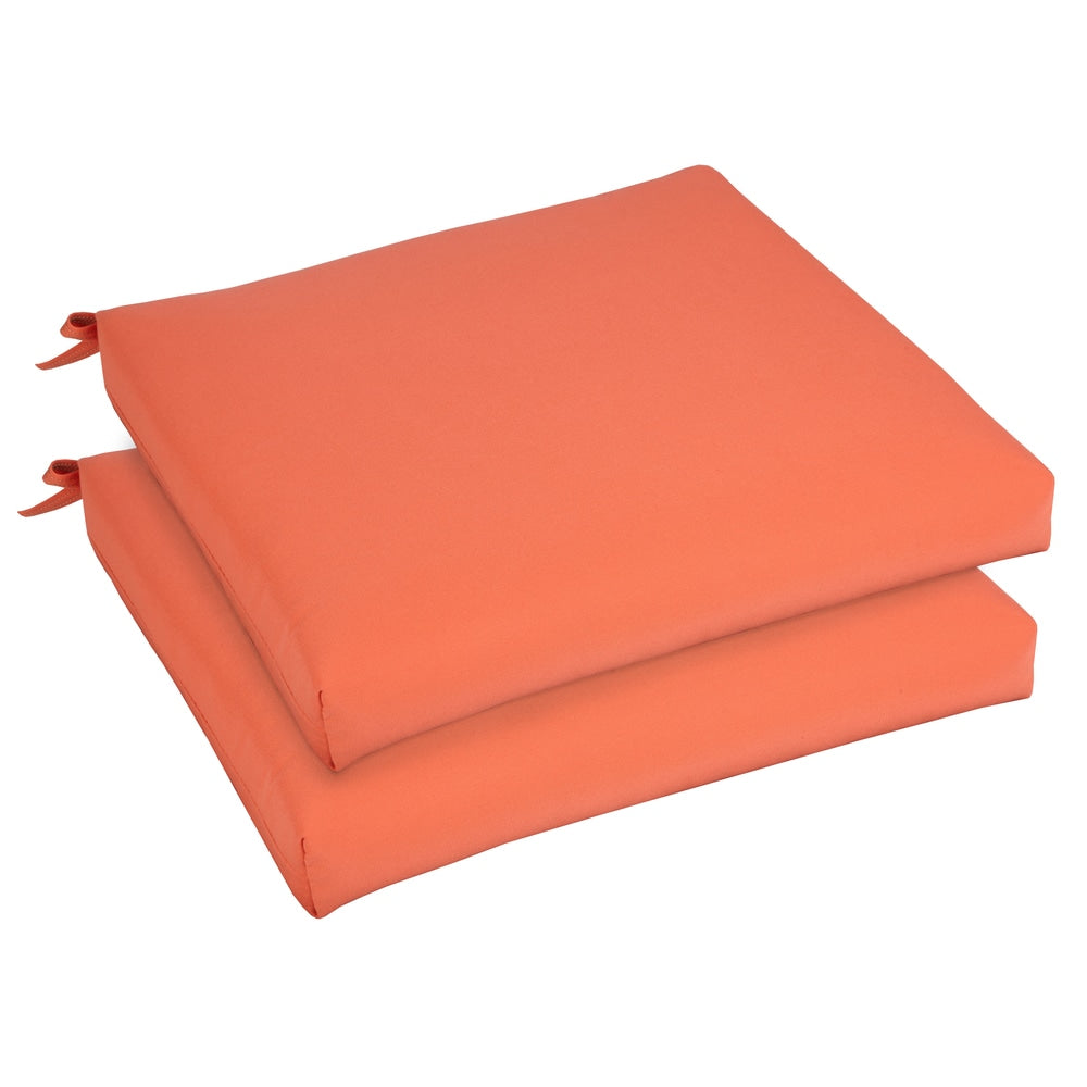 Bristol 19 Inch Indoor Outdoor Melon Chair Cushion Set With Sunbrella Fabric