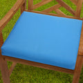 Bristol 20 Inch Indoor Outdoor Capri Blue Chair Cushion With Sunbrella Fabric