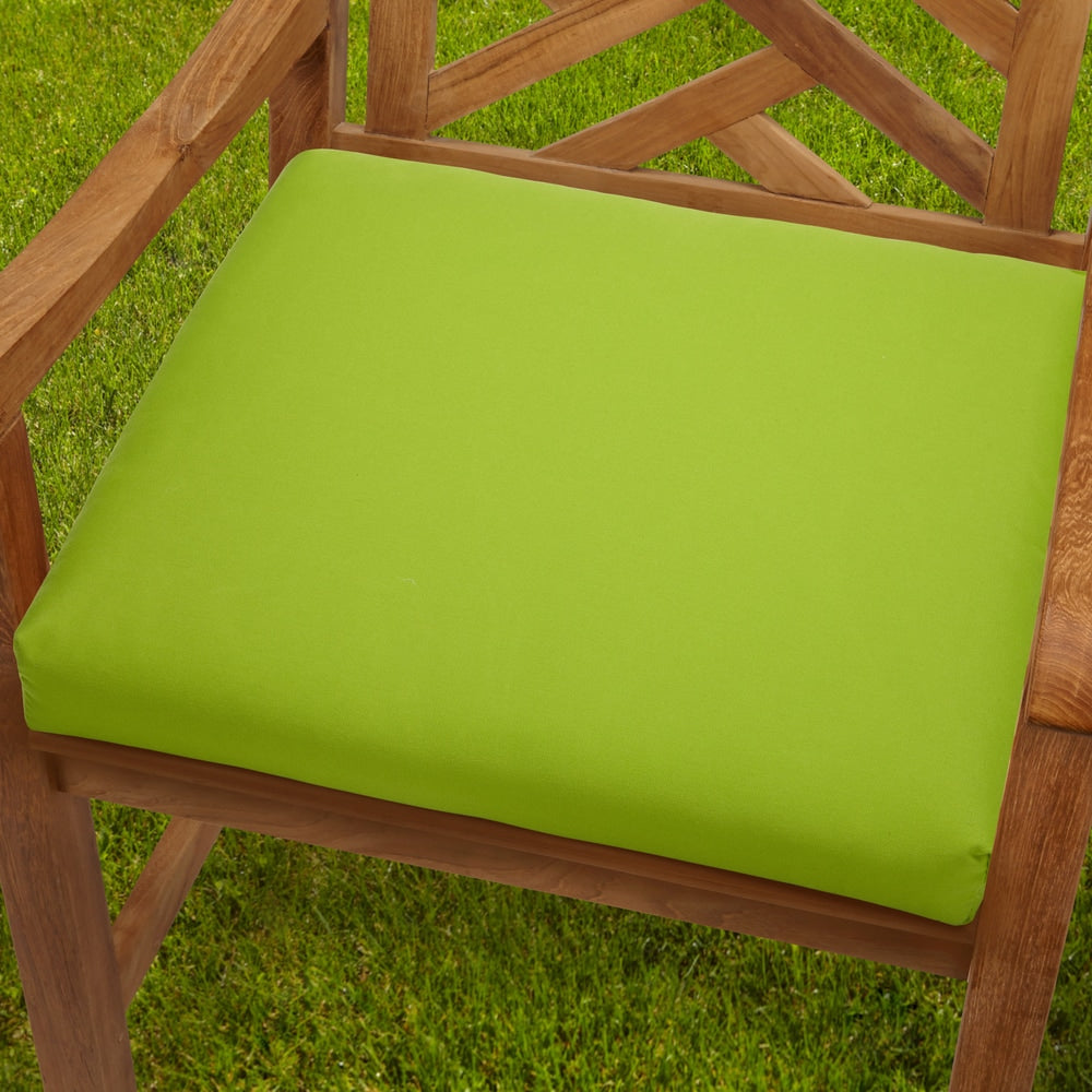 Bristol 20 Inch Indoor Outdoor Macaw Green Chair Cushion With Sunbrella Fabric