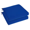 Bristol 20 Inch Indoor Outdoor True Blue Chair Cushion Set With Sunbrella Fabric