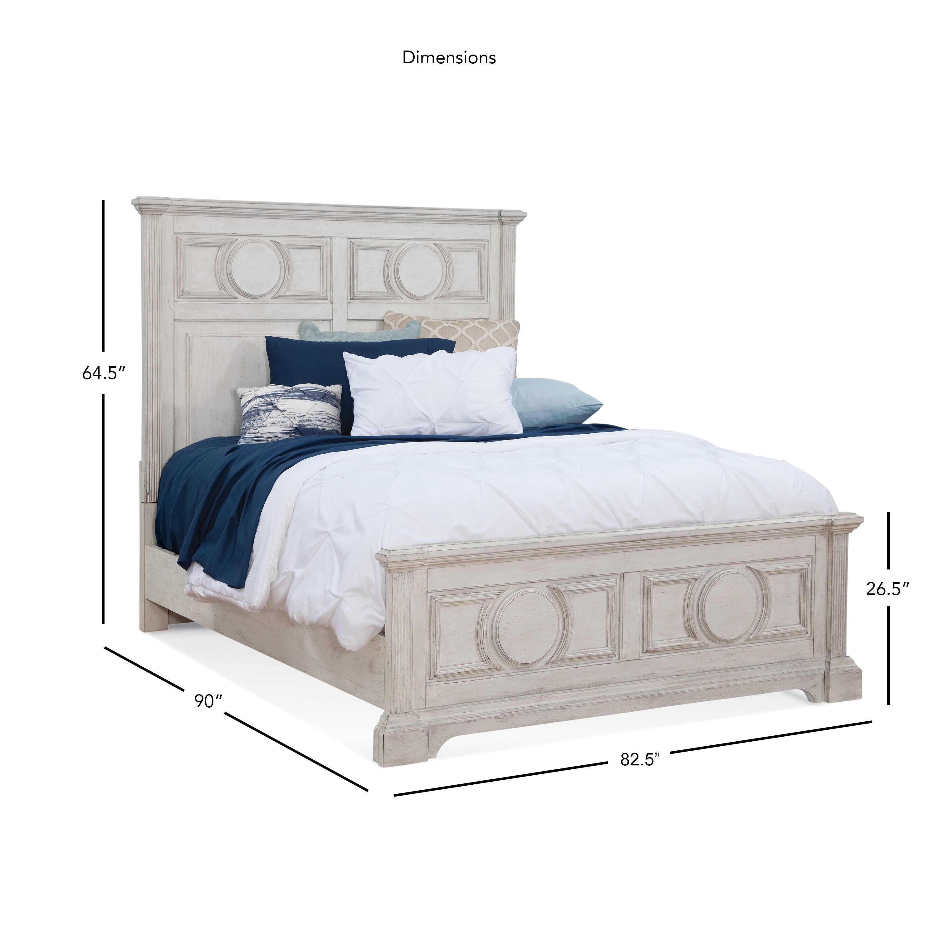 Bristow Antique White Panel Bed By Greyson Living