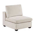 Brixton 34 Chenille Armless Chair With Reversible Cushions