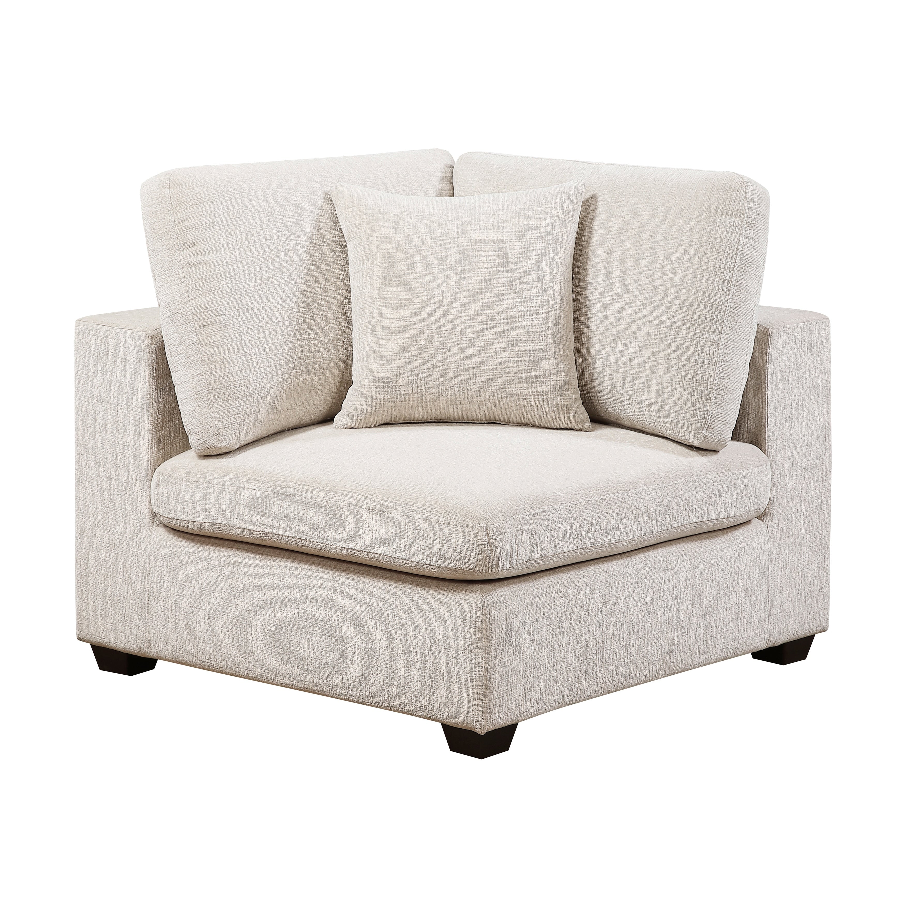 Brixton 42 Chenille Corner Seat With Reversible Cushions