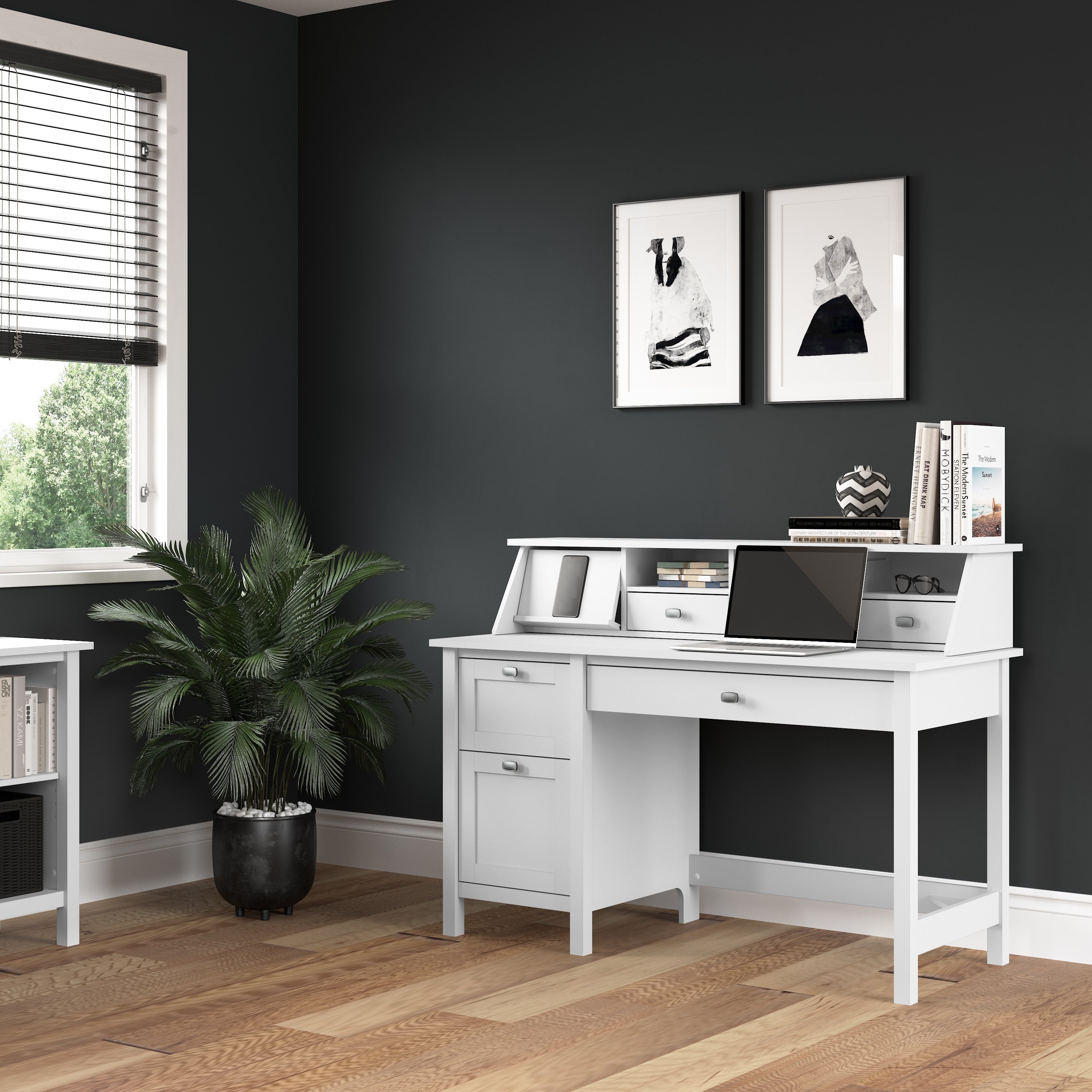 Porch Den Tatnall Computer Desk Office Suite In Espresso Oak
