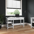 Porch Den Tatnall Computer Desk With Shelves In Pure White
