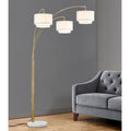 Broadway 83 H 3 Light Arch Floor Lamp Antique Brass Finish