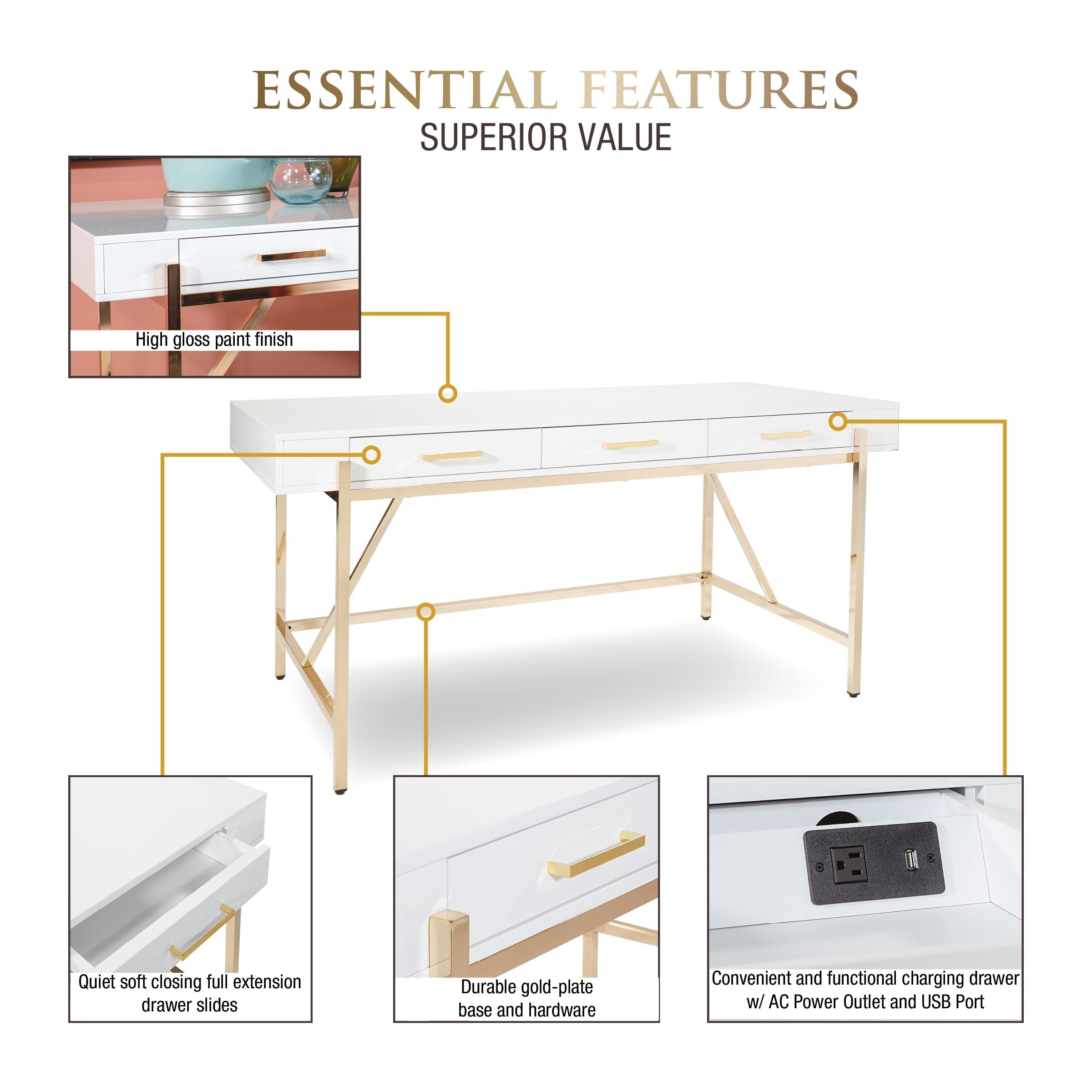 Osp Home Furnishings Broadway Desk
