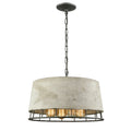 Brocca 18 Inch Wide 4 Light Chandelier In Silverdust Iron 18In W X 18In D X 12In H