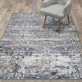 Brocco Glide Silver Cream Area Rug
