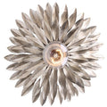 Crystorama Broche Collection 1 Light Antique Silver Wall Sconce
