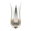 Broche 1 Light Antique Silver Wall Sconce