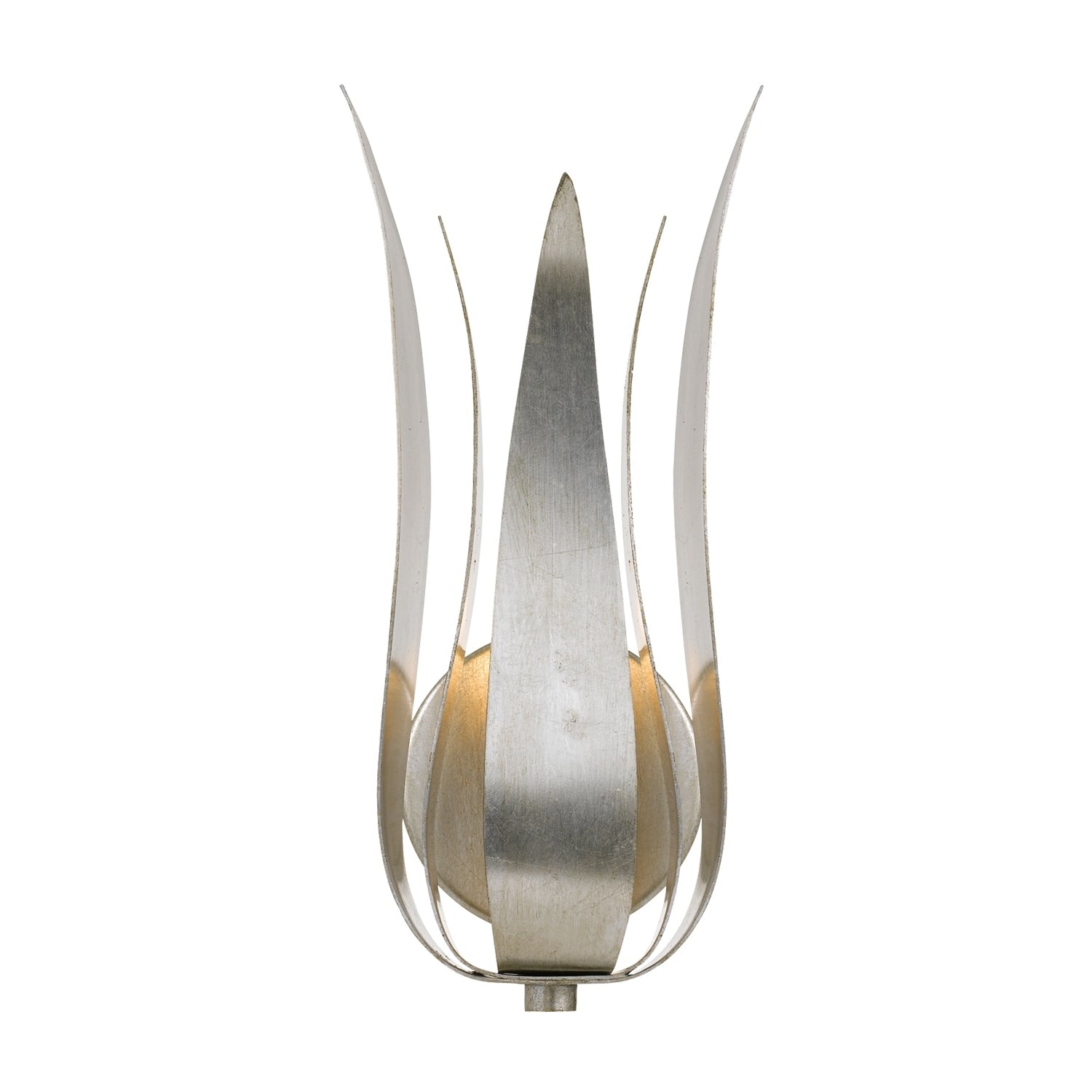 Broche 1 Light Antique Silver Wall Sconce