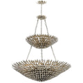 Crystorama Broche Collection 18 Light Antique Silver Chandelier