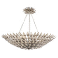 6 Light Antique Silver Chandelier