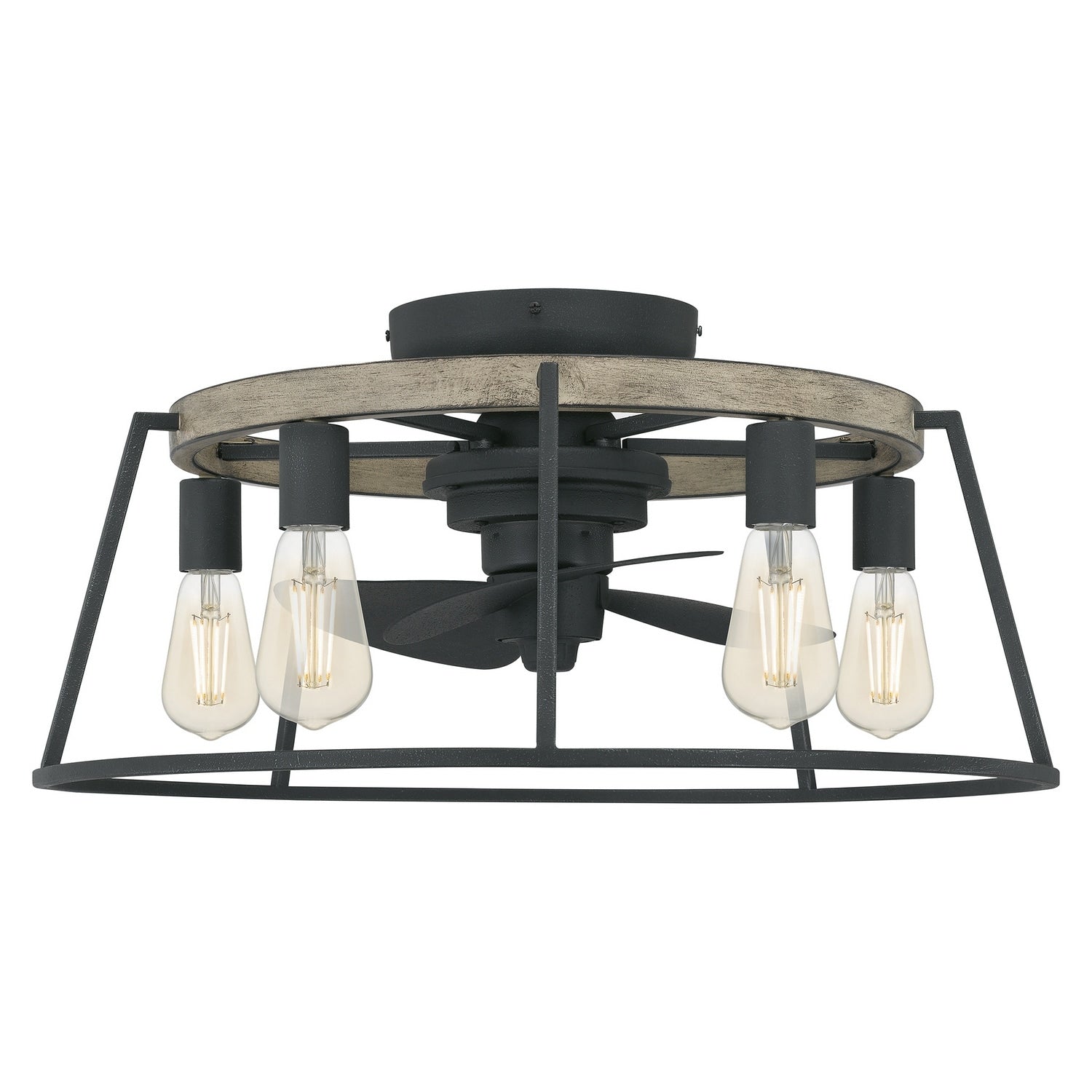 Brockton 5 Light Fandelier In Grey Ash