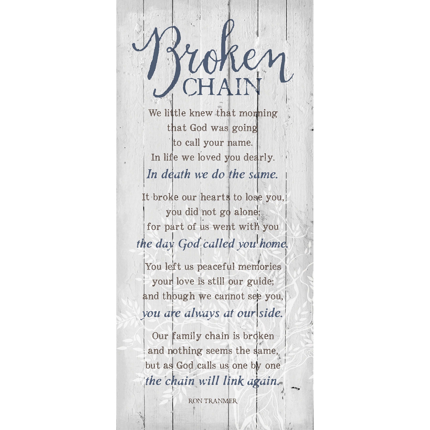 Dexsa Broken Chain New Horizons Wood Plaque