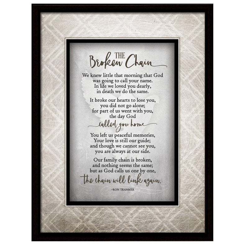 Broken Chain Simple Expressions Wood Plaque With Easel