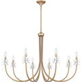 Bronze Gold Chandelier From The Remy Collection