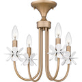 Bronze Gold Semi Flush Mount From The Remy Collection