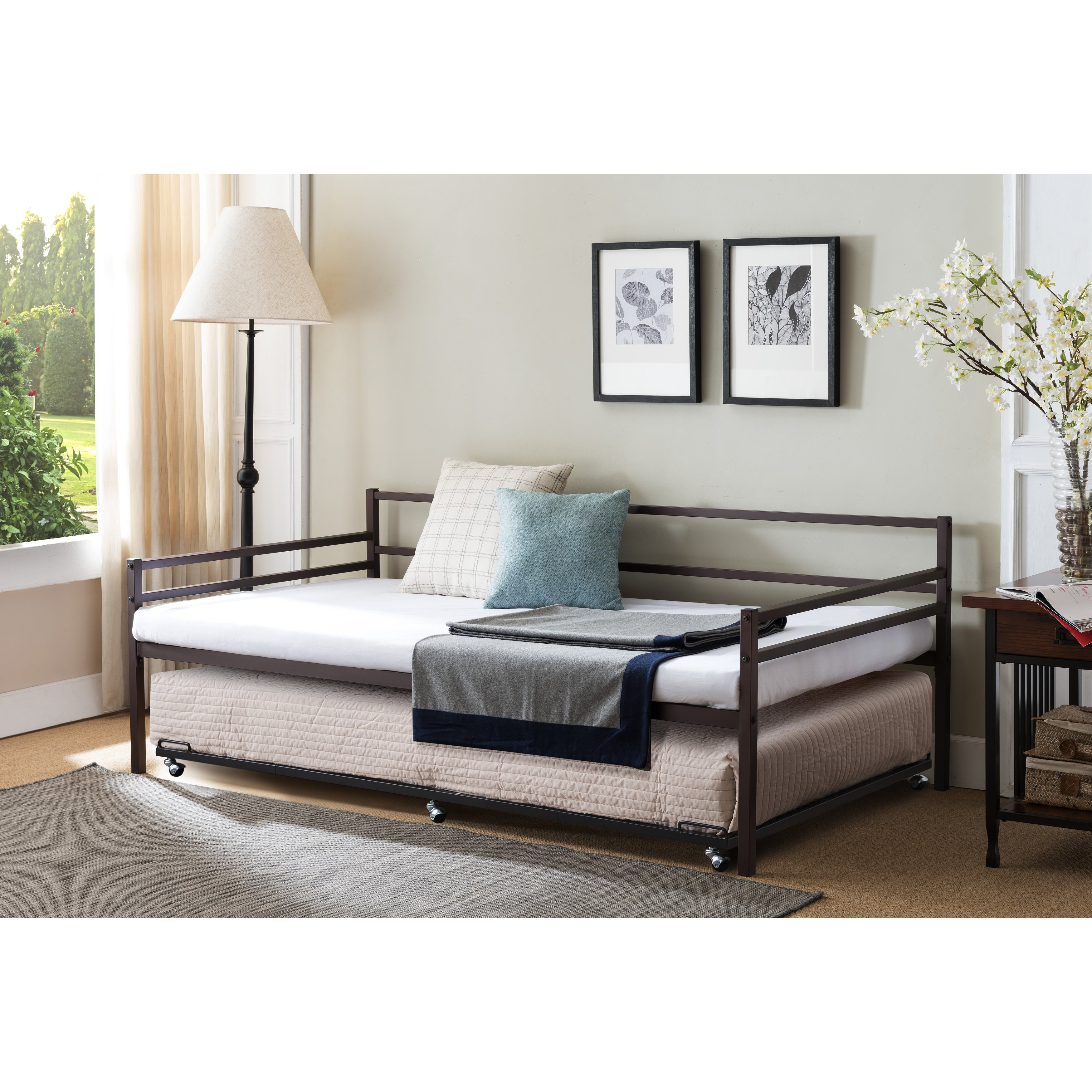 Bronze Day Bed With Trundle