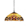 Chloe Tiffany Style Victorian Design 2 Light Bronze Pendant
