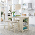 Brook Creek White 5 Piece Rectangular Counter Set