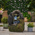 Brookdale Outdoor Tier Bear Fountain 2 By Christopher Knight Home