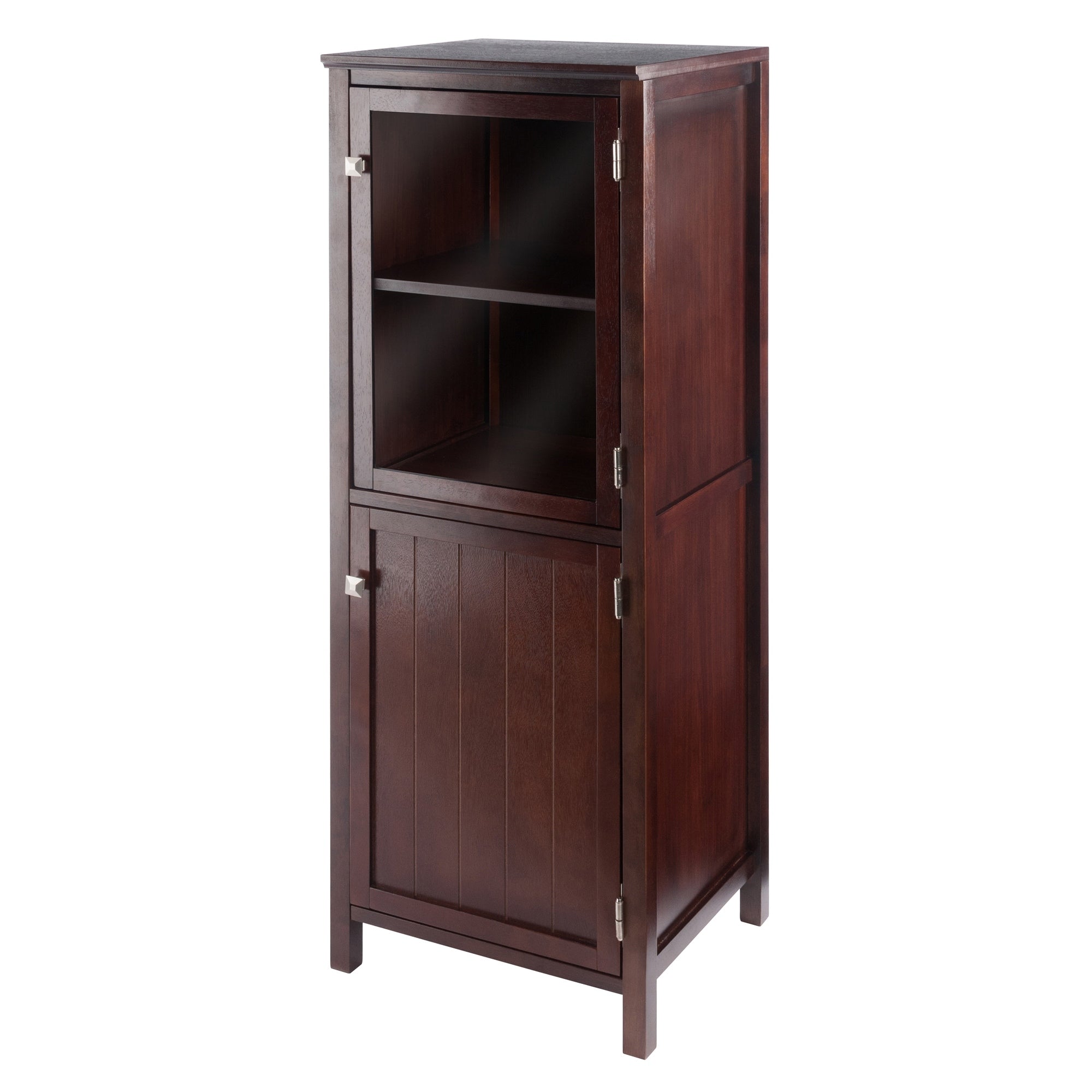 Brooke Jelly Cupboard 2 Section Cabinet Walnut
