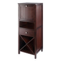 Brooke Jelly Cupboard 4 Section Cabinet Walnut