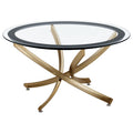 Coaster Company Round Glass And Chrome Coffee Table