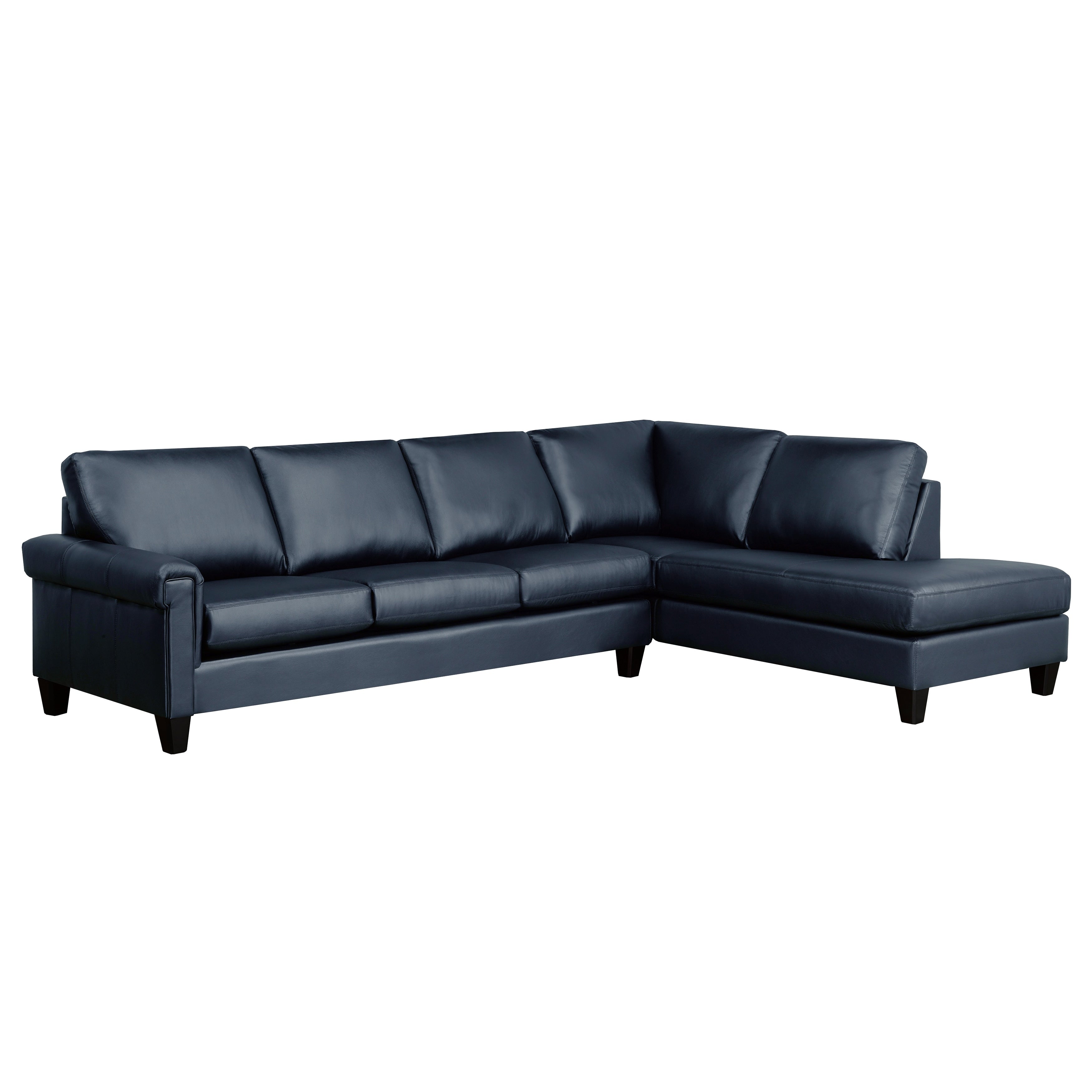 Brooke Top Grain Italian Leather Sectional Sofa Right And Left Facing