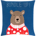 Brooklyn Holiday Bear 22 Inch Down Or Poly Throw Pillow