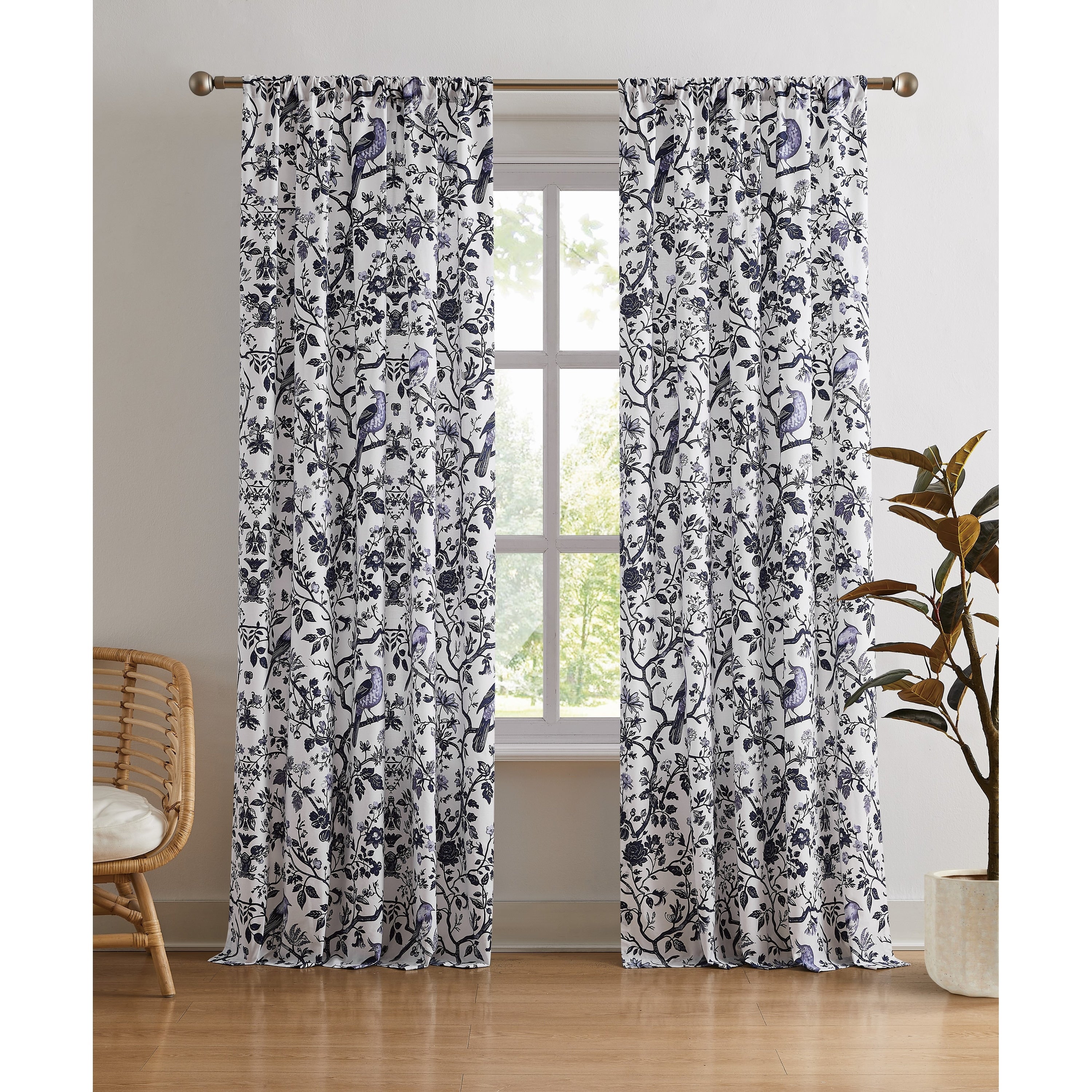 Brooklyn Loom Ava Floral Window Curtain