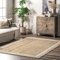 Strick Bolton Cattelan Braided Natural Jute Area Rug 6 Round
