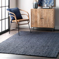Havenside Home Duck Eco Natural Fiber Braided Reversible Jute Area Rug 8 Round