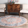 Porch Den Wenmarie Vintage Medallion Area Rug