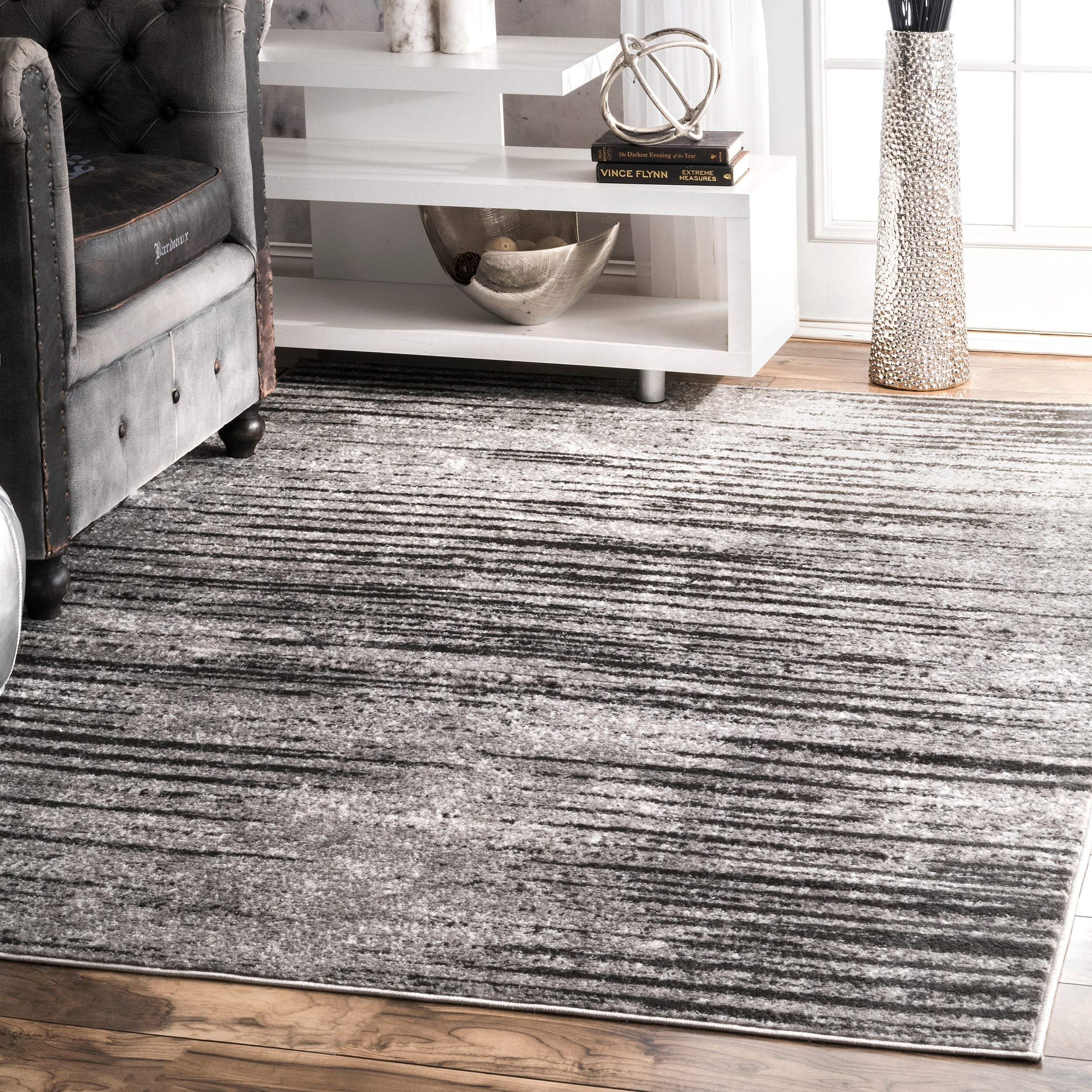 Nuloom Contemporary Abstract Ombre Stipped Area Rug