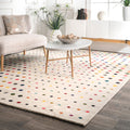 Nuloom Contemporary Bohemian Abstract Polka Dots Multicolored Rug 8 X 10 Multi 8 X 10