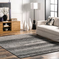 Nuloom Contemporary Abstract Pattern Grey Runner Rug 28 X 8 28 X 8 Runner